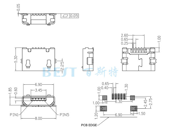 USB-MC-001-04图纸
